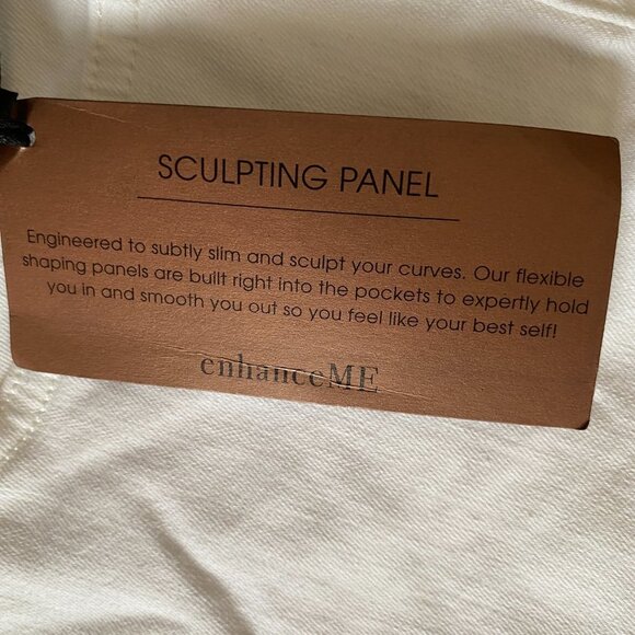 Jen7 by 7 for all mankind women's white long slim bootcut denim jeans size 14 - Picture 12 of 13